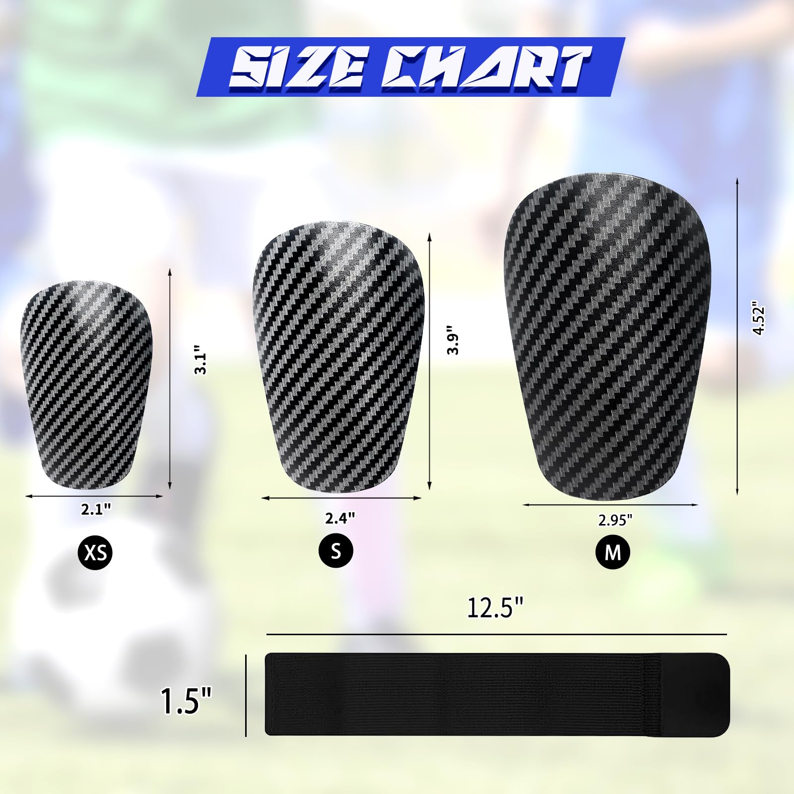 Mini espinilleras de fútbol, 2 pares de espinilleras pequeñas y 2 pares de correas fijas para 4-6, equipo de partido protector de espinilleras pequeñas de fútbol