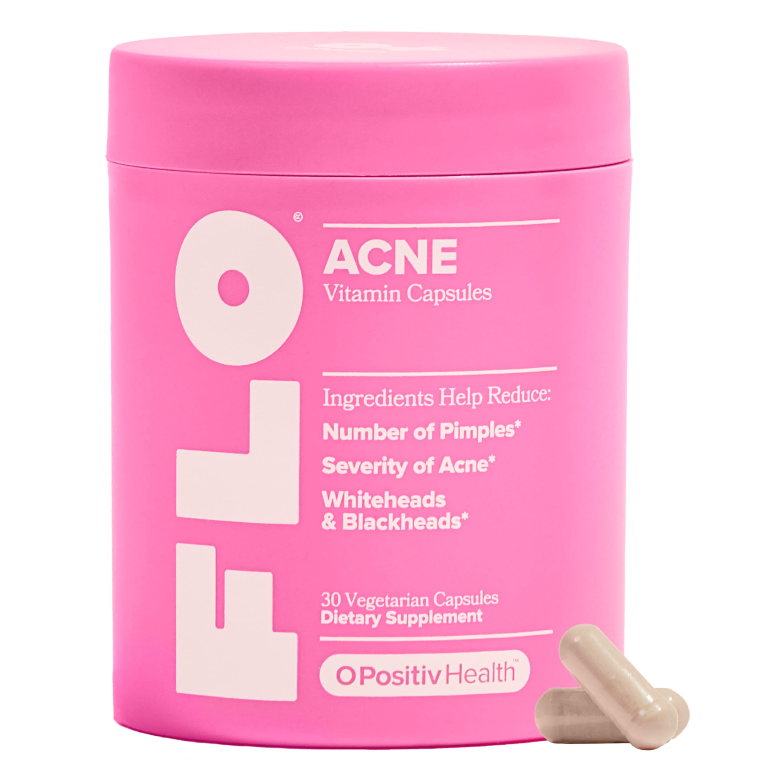 FLO Acne capsule bottle