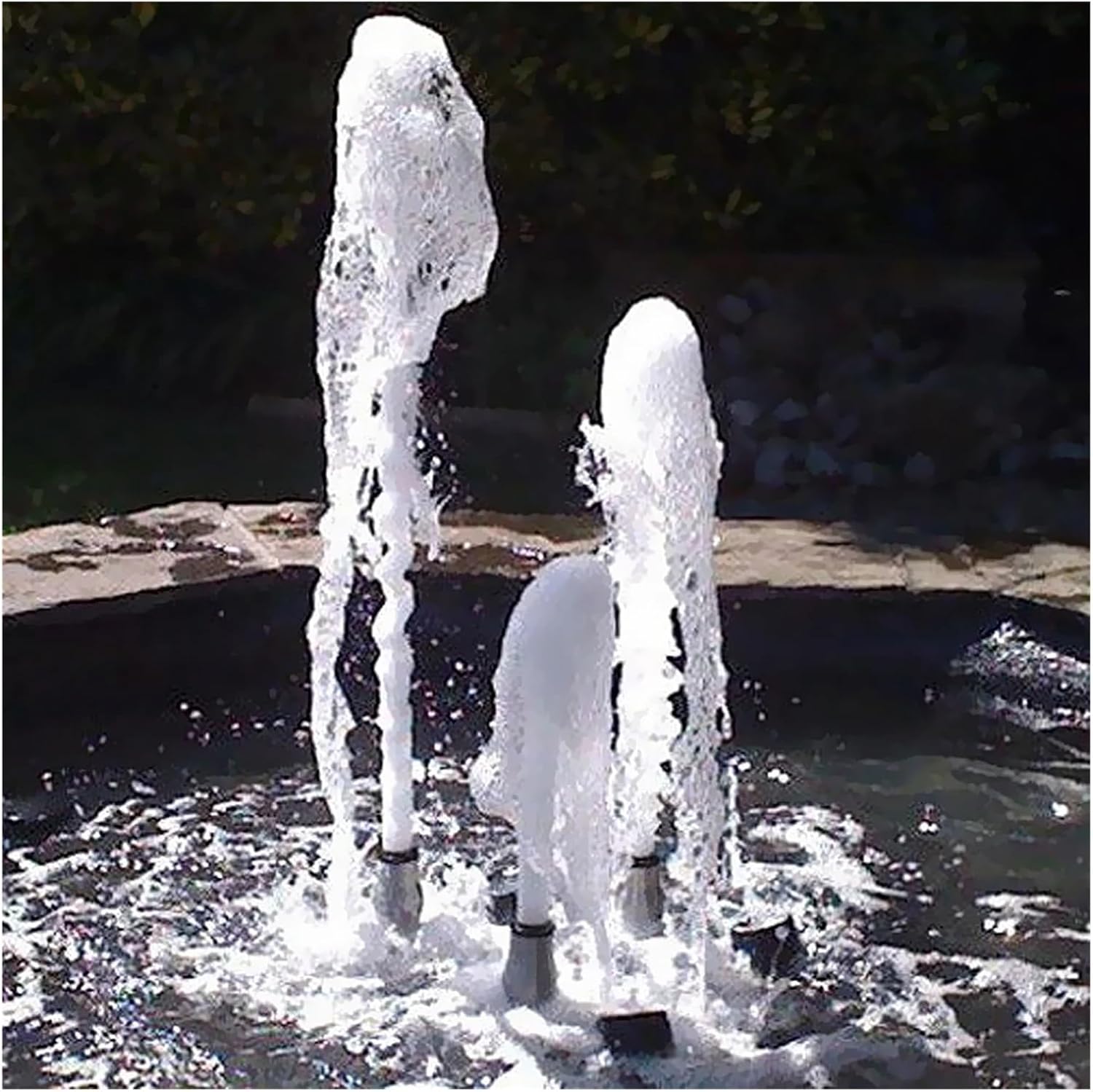 Fountain Nozzle 1inch Stainless Steel Frothy Fountain Nozzle Bubbling Waterscape Pond Sprayhead Outdoor Accessories for Garden Park