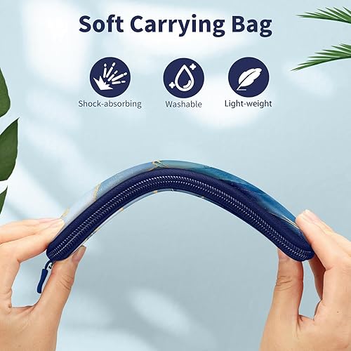 Vista 32 de Fintie Funda para Apple Pencil Pro, Apple Pencil (USB-C / 1ª / 2ª generación), bolsa de transporte de neopreno suave con cremallera para Samsung Gris