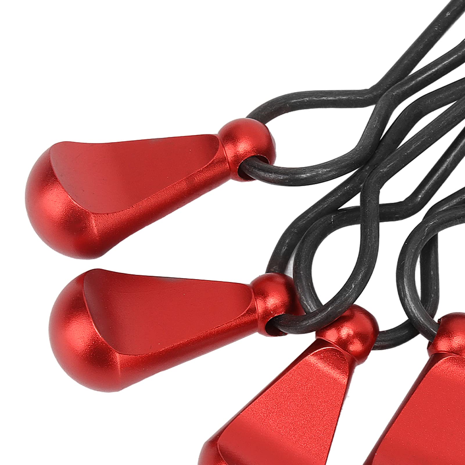 JTLB 4Pcs Stainless Steel RC Body Clip Pin with Aluminum Alloy Handle, R Shape RC Car Body Clip for 1/8 1/10 RC Cars, Quick & Easy Install & Remove, Replacement Parts (Red)