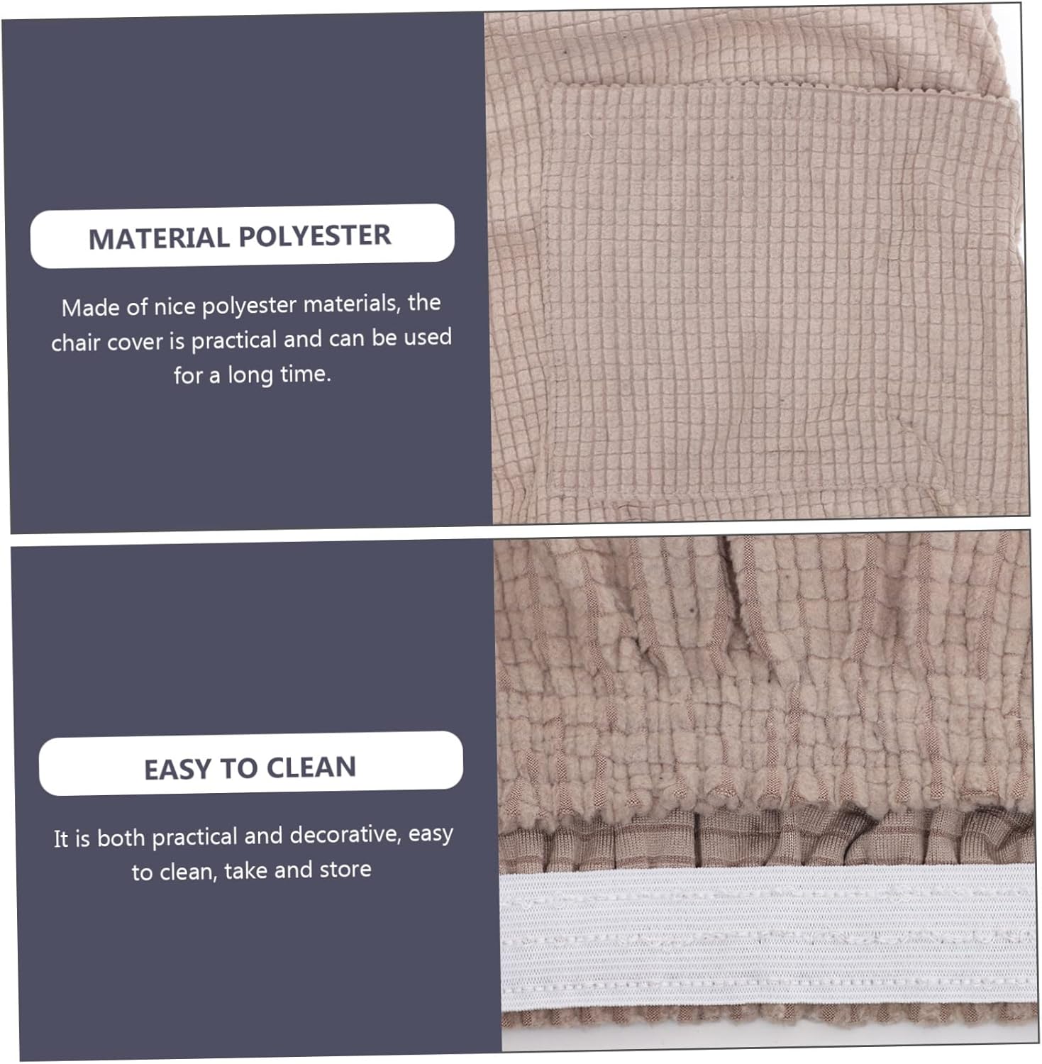 Cabilock Recliner Slipcover Stretchy Fuzzy Fabric Couch Protector for Recliner Chairs Easy to Install and Wrinkle-Resistant for Living Room Decor Brown Single Seat