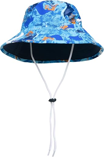 Boys Reversible Bucket Hat, UPF 50+ Sun Protection Sun Hat