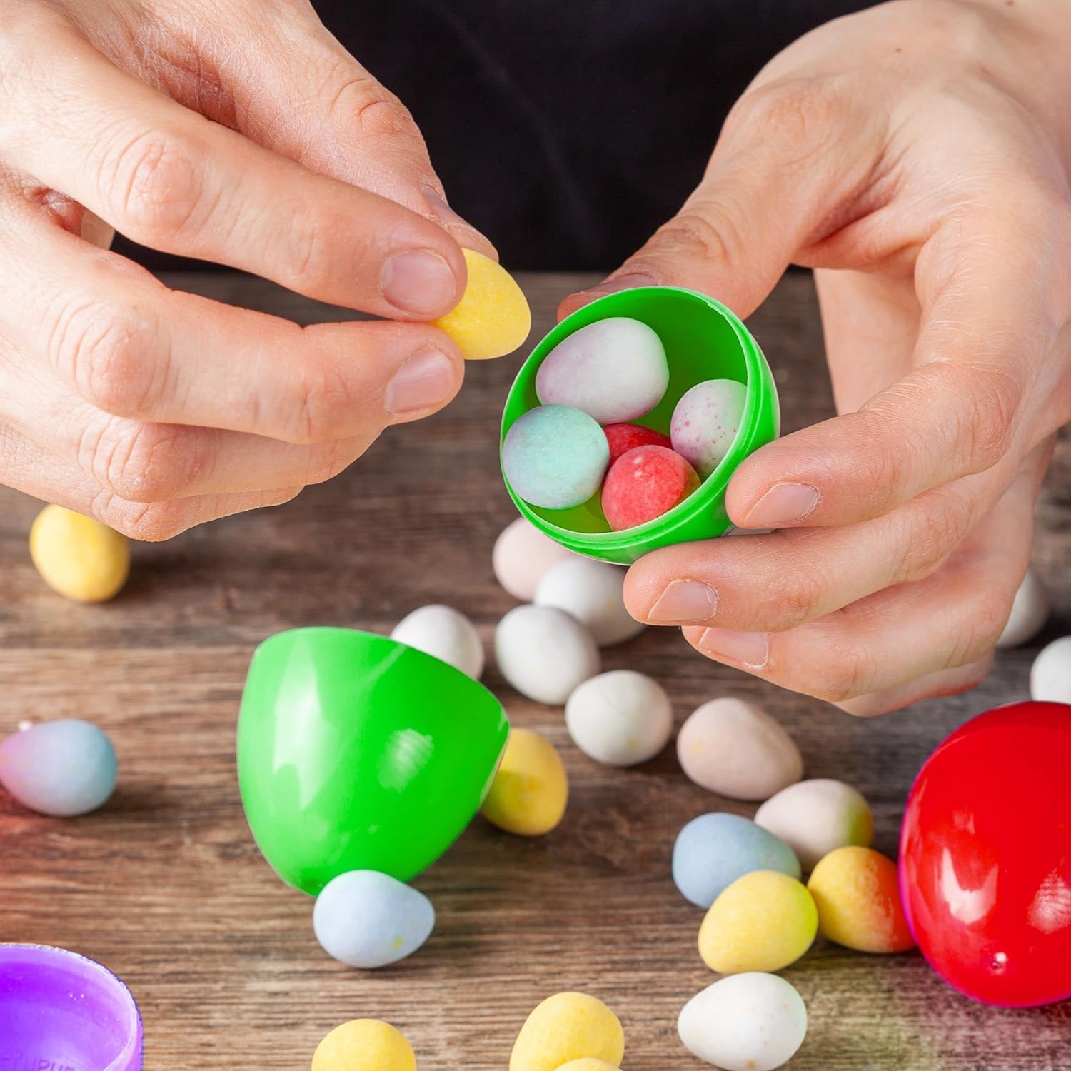 Amazon.co.jp: SSORA イースターエッグ たまごカプセル プラスチック