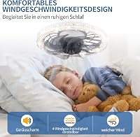 iToncs LED mennyezeti ventilátor távirányítóval, 3 hőmérséklet és 4 sebesség, csendes dimmelhető lámpa fehér 6