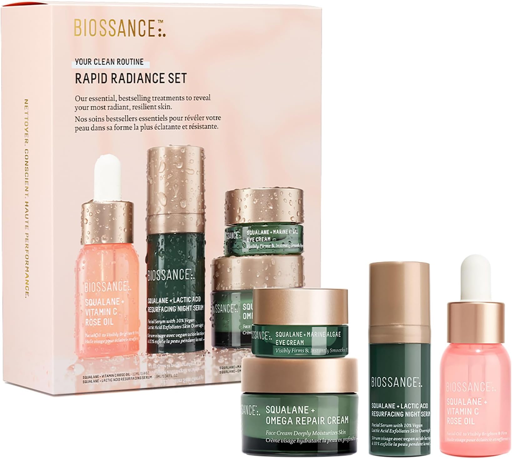 Rapid Radiance Set, Clean Skincare Gift for Glowing Skin, Valentine’s Day Beauty Gift for Her
