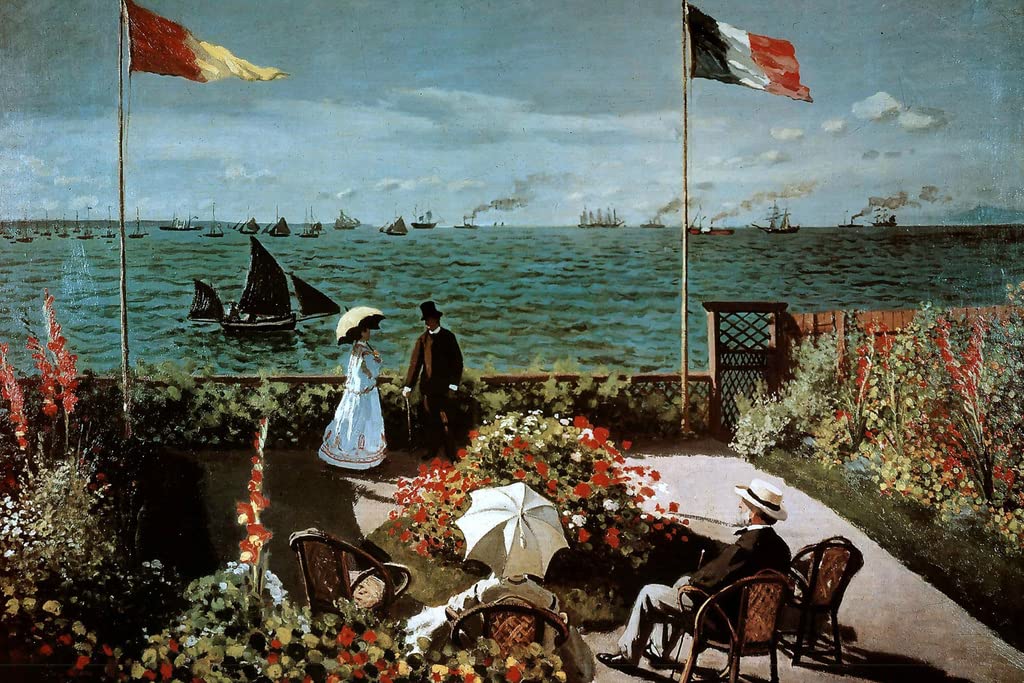 Amazon.com: Claude Monet Garden at Sainte Adresse 1867
