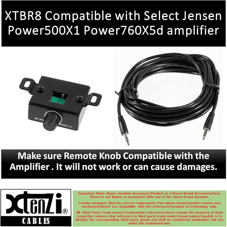 Amazon.com: Xtenzi Bass Volume Knob Control Remote XTBR8