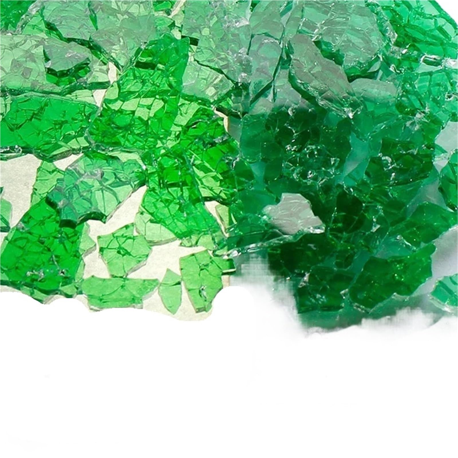 Xulvoz Color04 Mosaic Tiles 400 G Colorful Ice Crack Fragments Crystal Mosaic Diy Creative Handmade Art Colored Tempered Glass Transparent Particles