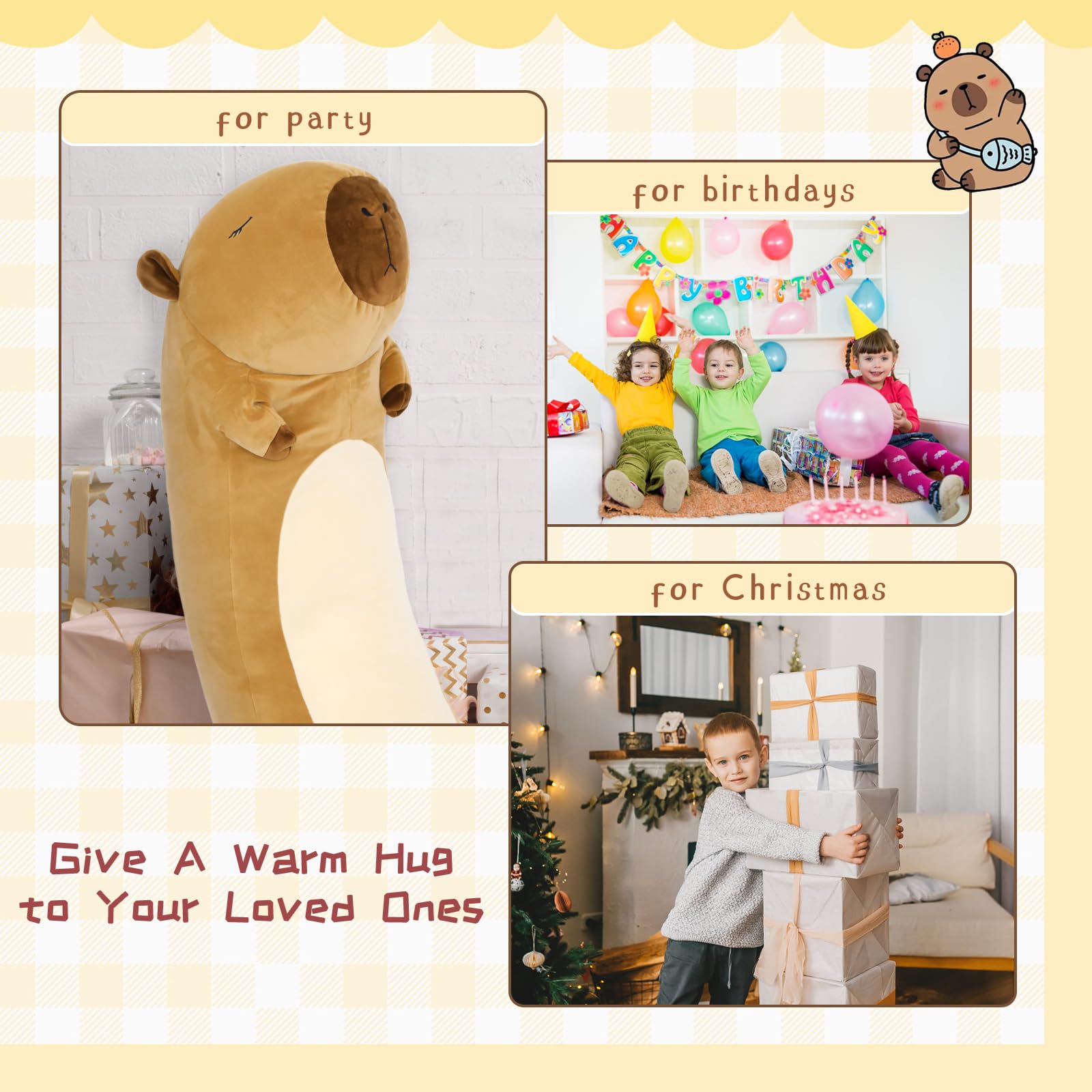 専用出品です Amazon.co.jp: Tezituor ロングカピバラ ぬいぐるみ 抱き枕 39
