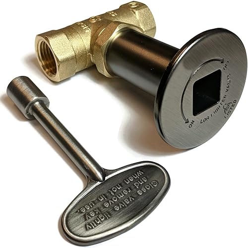 Midwest Hearth Kit de válvula de gas para fogata - 1/2" NPT (peltre)