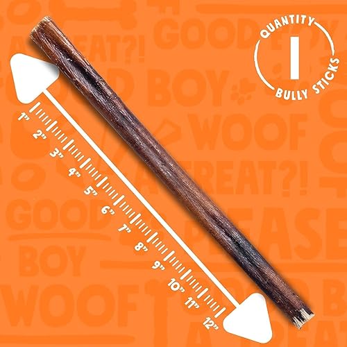 Vista 36 de Palitos Junior Bully para perros pequeños, totalmente naturales, de un solo ingrediente, para cachorros y perros medianos (12 pulgadas - 15 unidades)