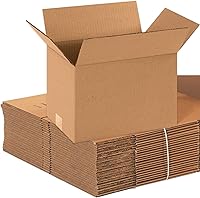 Aviditi 12x8x8 Corrugated Cardboard Boxes, 25 Pack - Heavy Duty Small Shipping Moving Storage Boxes Made in USA