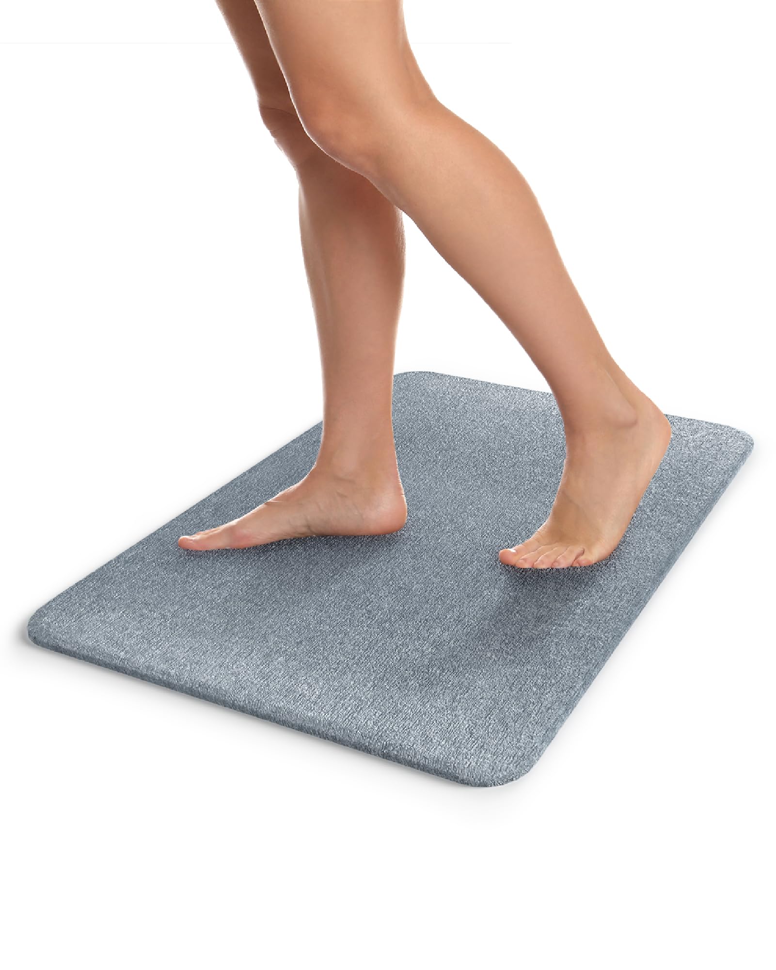 iHomara Diatomaceous Earth - Tappetino da bagno in pietra ad asciugatura rapida, 60 x 39 x 0,9 cm, antiscivolo, assorbente, per bagno, casa e cucine
