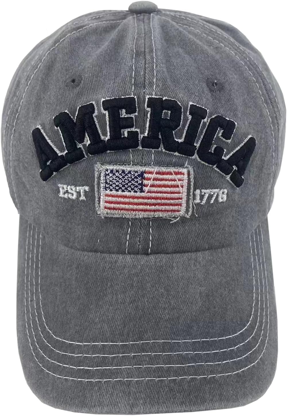 Cot-Oath Mens Baskeball Cap Women Hat American Flag Hat Unisex Adjustable Trucker Hat Retro Dad Mom Gift - Image 6
