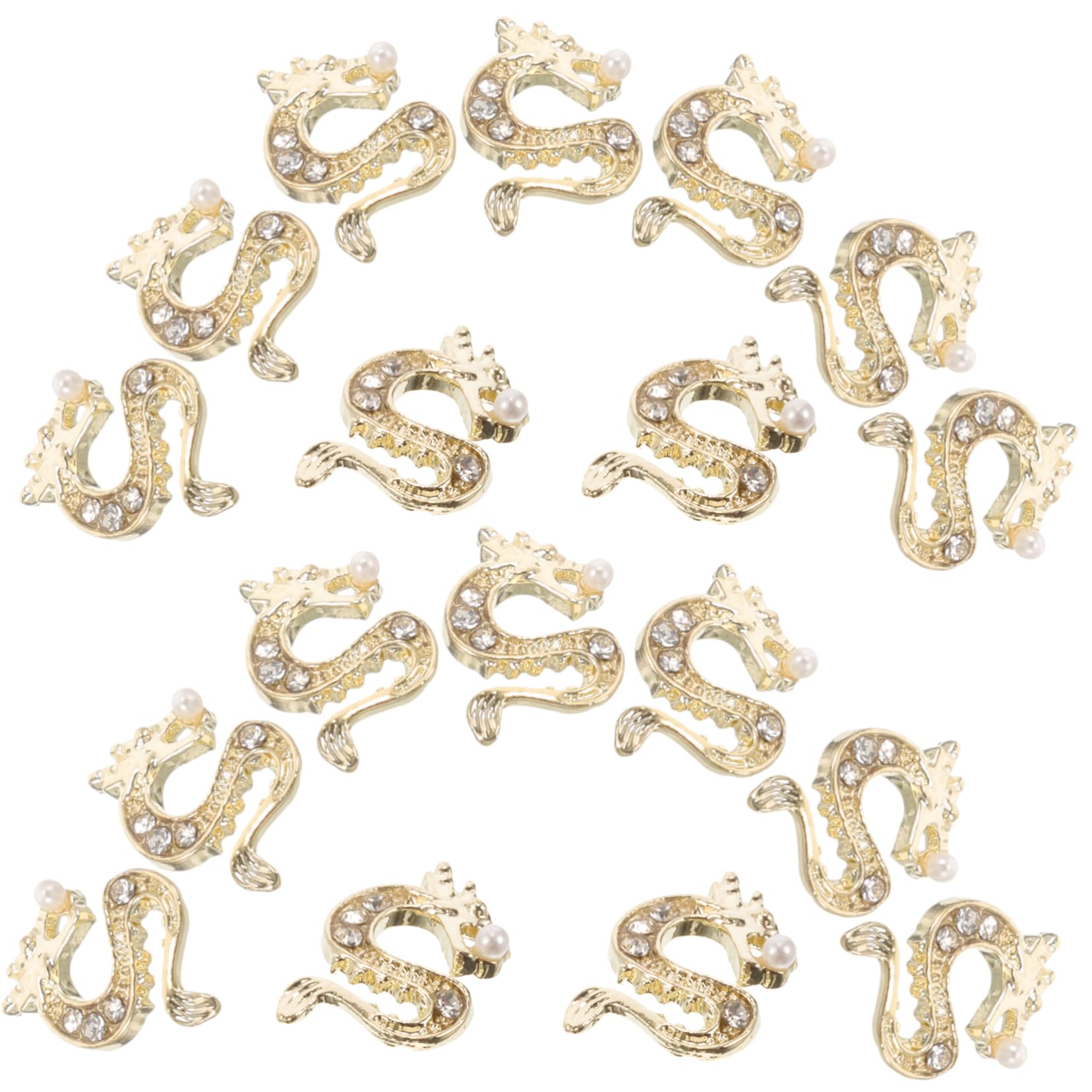 VALICLUD 4 Set Piccole Gemme Di Nail Art Fascino Ciondoli Per Unghie Per Unghie Da Donna Ornamenti Per Manicure Decorazione Per Unghie Decorazioni Per Unghie Strass D'oro 50 Pezzi*4