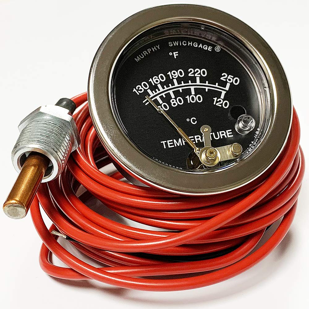 Murphy by Enovation Controls 25T-250-20-1/2 Temperature Swichgage (10703478)
