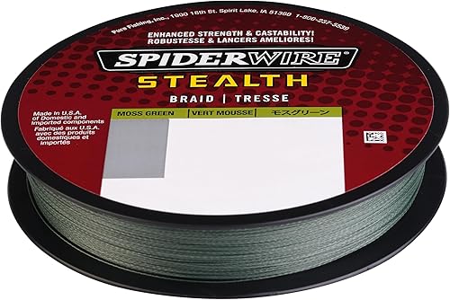 Miniatura 2 de Spiderwire Stealth Braid 3000 Yardas Verde musgo,Azul,Camo,Amarillo alta visibilidad,Translúcido,2-Amarillo alta visibilidad,Verde musgo - Stealth