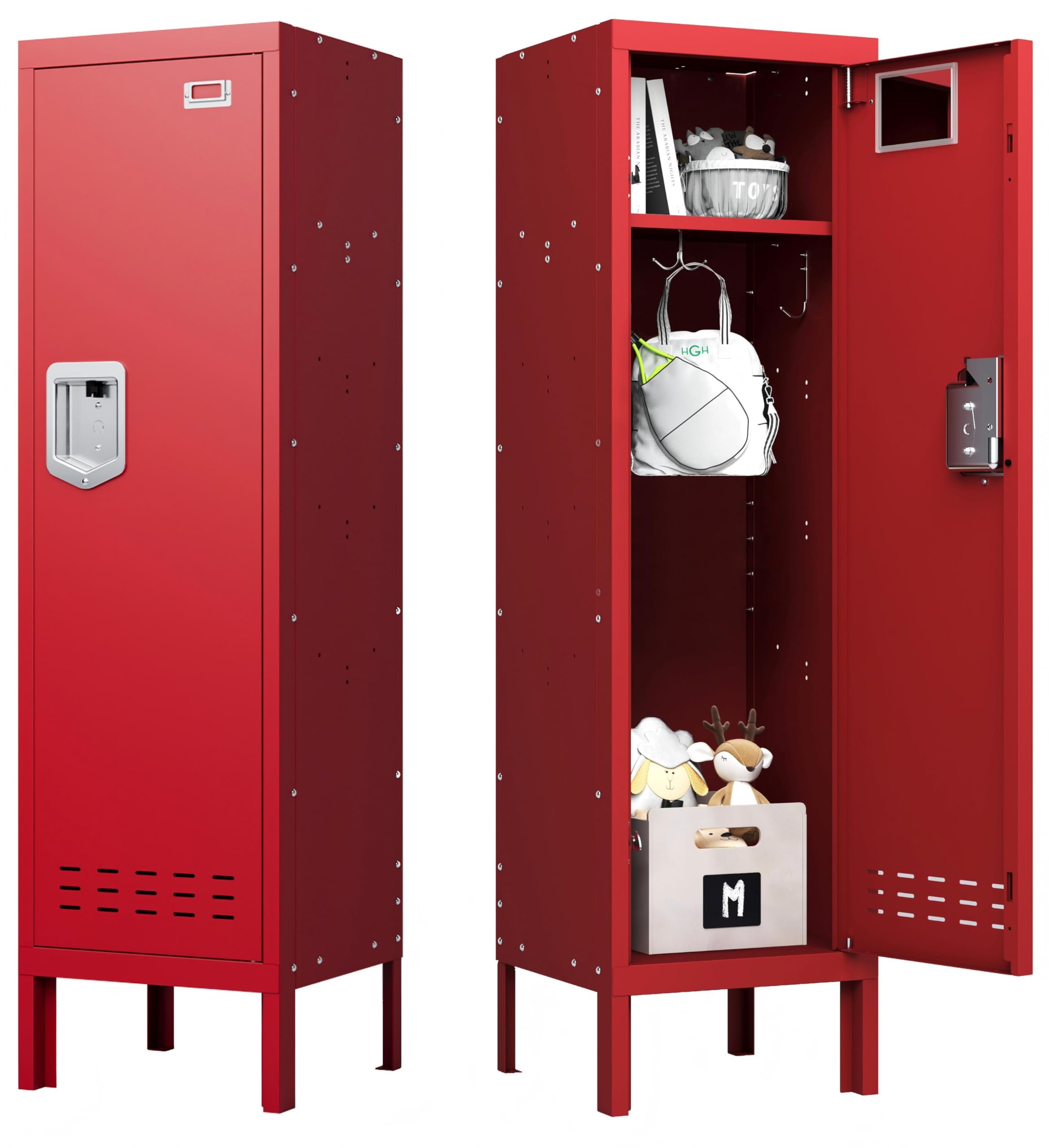 Amazon.com: BUTISOW Metal Storage Locker with Lock & Card Slot