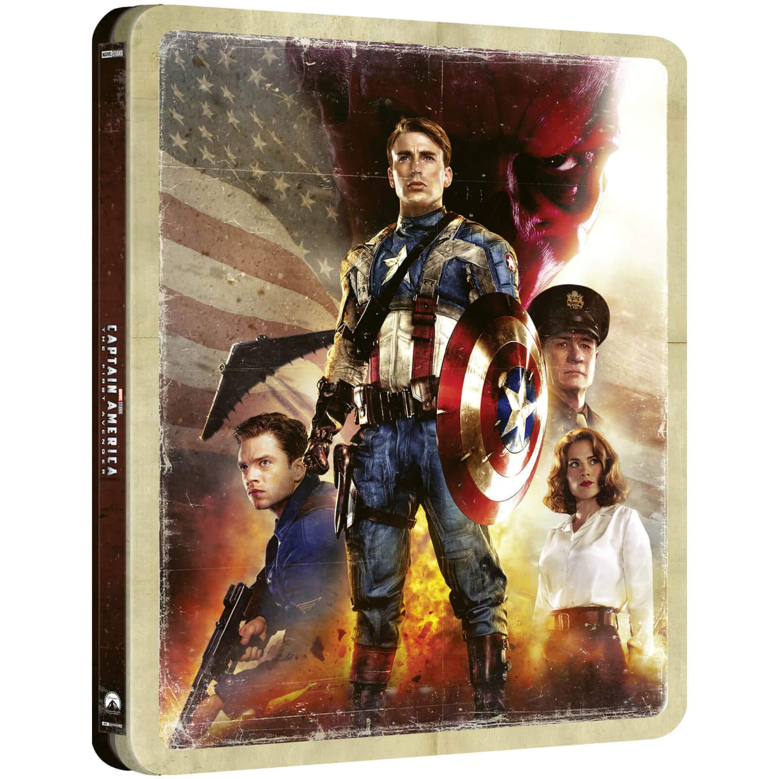 PLTS Captain America The First Avenger 4k Ultra Hd +blu-ray Steelbook - BluRay