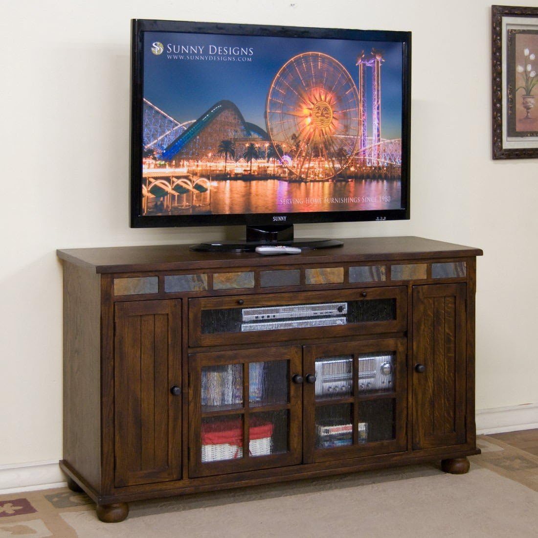 Oxford Counter Height TV Console Amazon.ca Home
