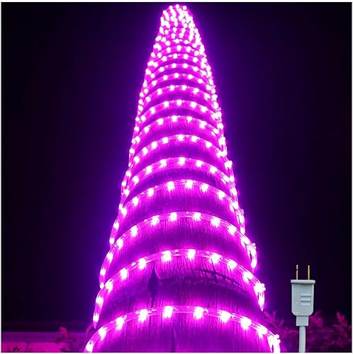 Miniatura 25 de Russell Decor 100 pies/30m Kit de lámparas de luces LED en cuerda para interiores y exteriores, iluminación decorativa brillante y flexible para