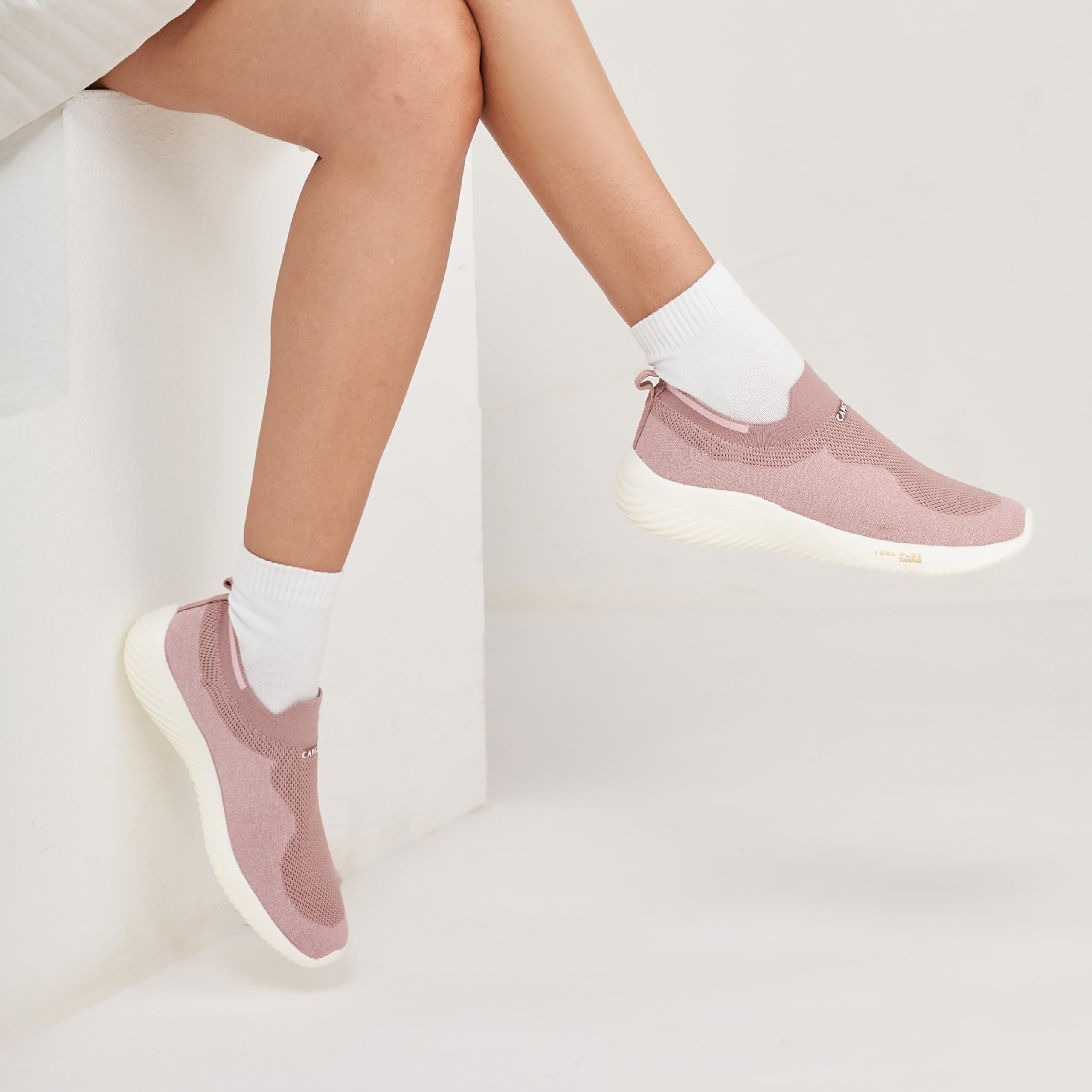 Campus Women's Camp Callie Walking Shoes Mauve/BBY Pink - 6UK/India 3