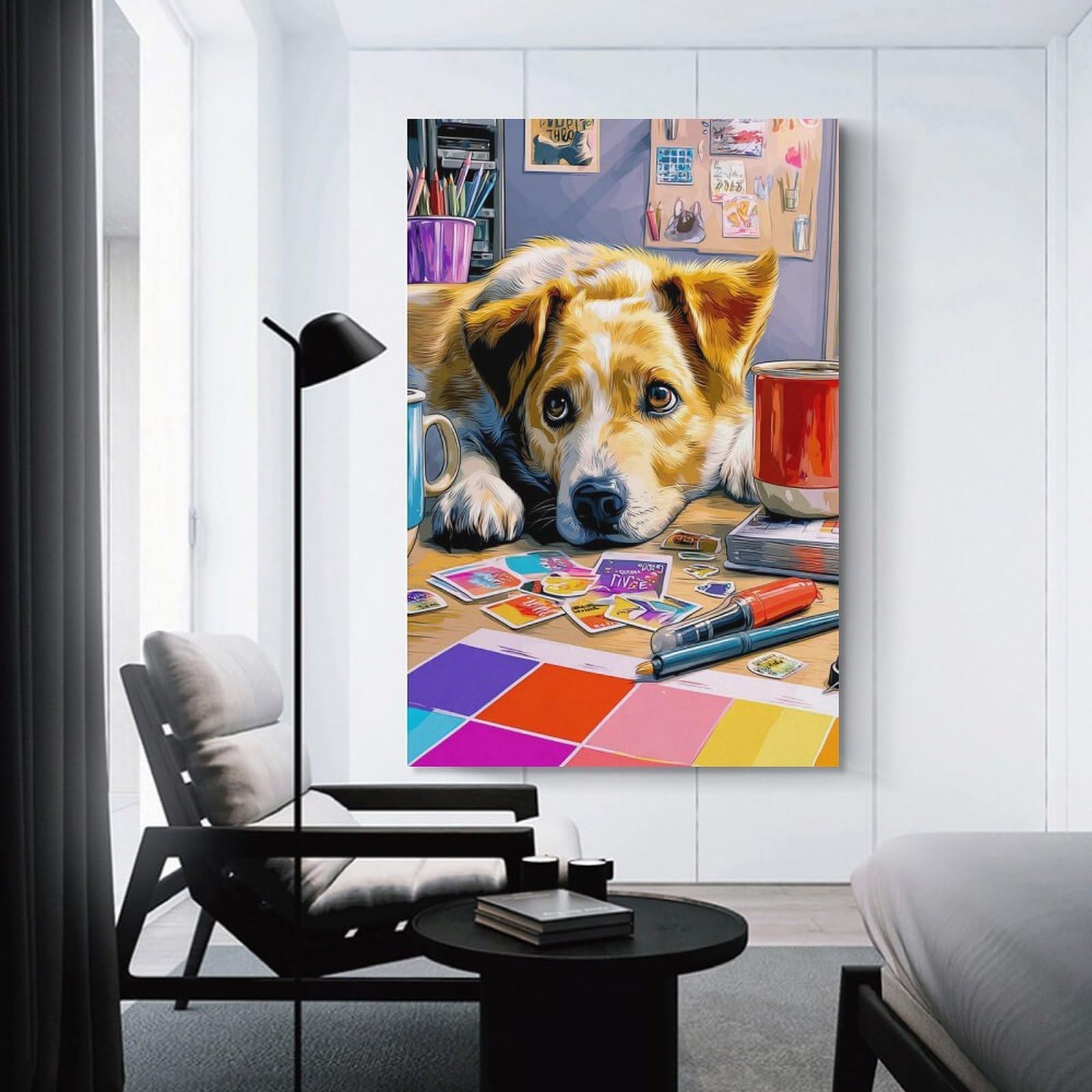 Junmoney Unframe-Creative Studio Companion Creative Studio Companion Decorative Canvas Print 24X36inch(60X90cm), For Home, Office, Studio Or Guest Room, Versatile Wall Decor For Many Rooms