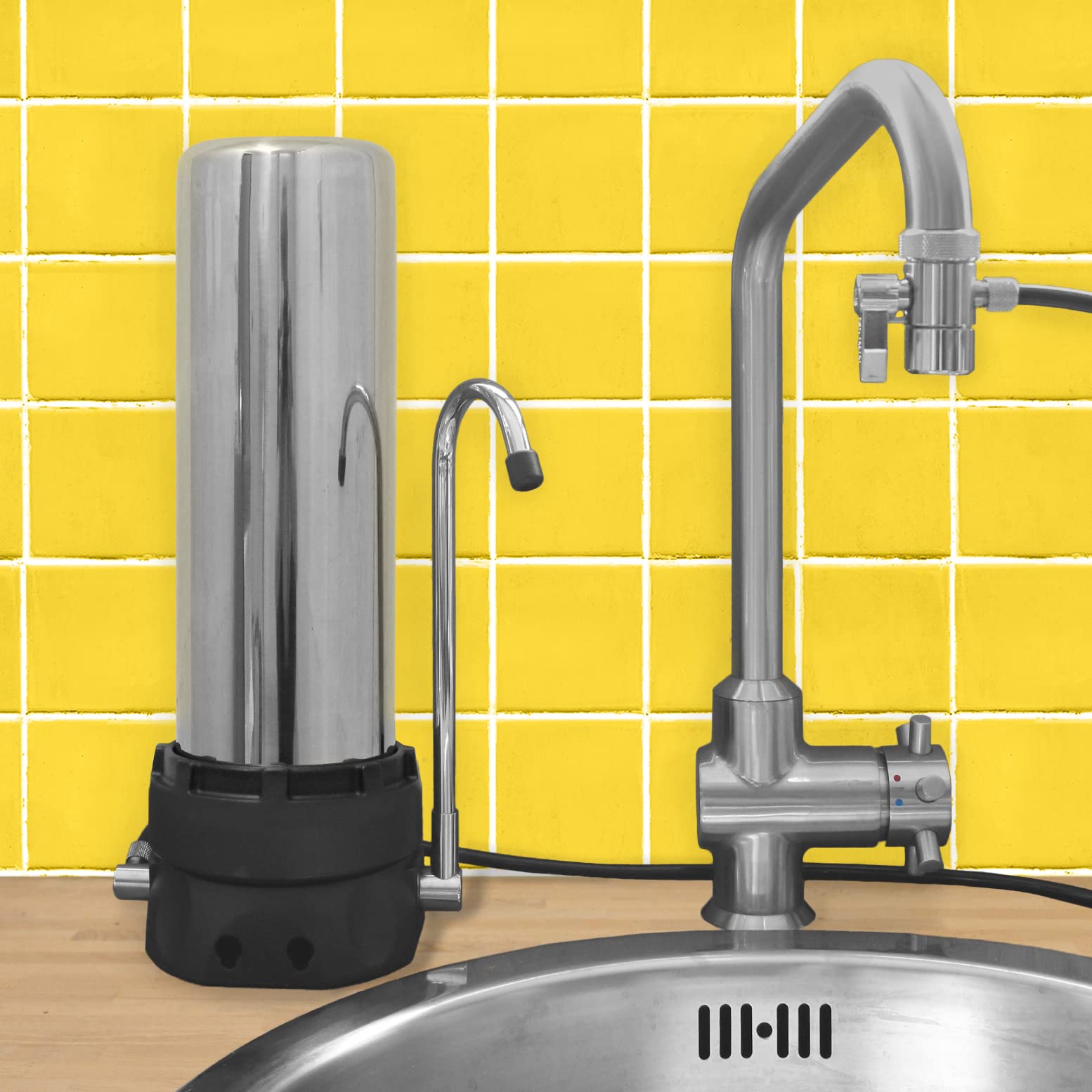 Filtre sur Évier HYDROPURE «INOX» cartouche XM