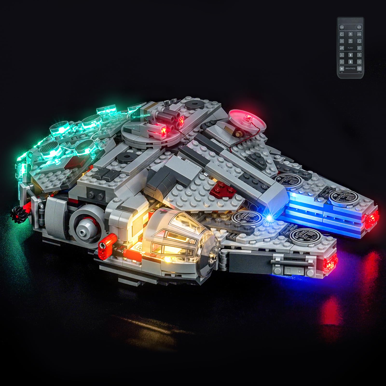 Remote Control Led Light Set Compatible with Lego 75426 Millennium Falcon (No Model), Decoration Lighting Set Compatible with Lego Millennium Falcon Building Blocks โ image 1