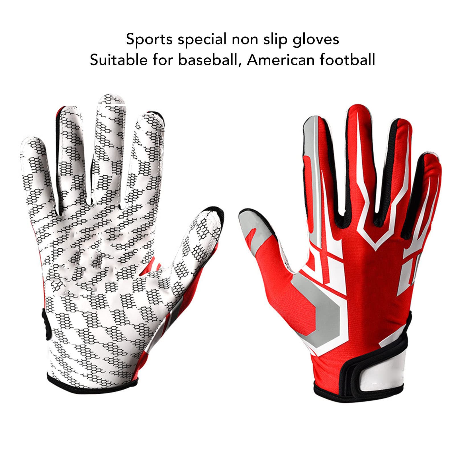 Guanti da Battuta da Baseball, Guanti Antiscivolo, Guanti da Battuta in Fibra di Silicone E Poliuretano con Protezione Ad Alta Aderenza.(L)