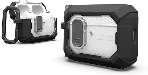 URBAN ARMOR GEAR UAG - Funda diseñada para AirPods Pro de 3ª generación, resistente funda protectora de grado militar a prueba de caídas con clip de