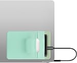 kwmobile Elastic Sleeve Compatible with SanDisk Portable SSD, Samsung T7, Crucial X8, HDD Case - Stretchy Elastane Adhesive External SSD Holder - 10x7cm & 8x7cm Pockets - Dusty Pink