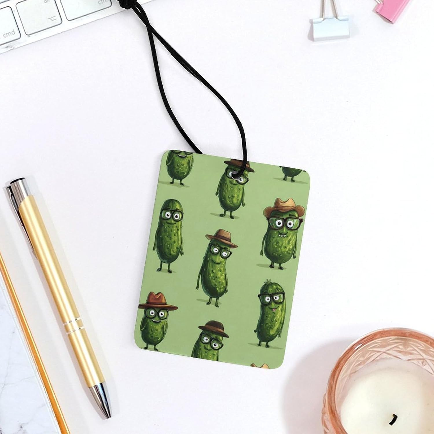 Pickles Car Air Freshener Hanging Aromatherapy Tablets for Car Accessories Square