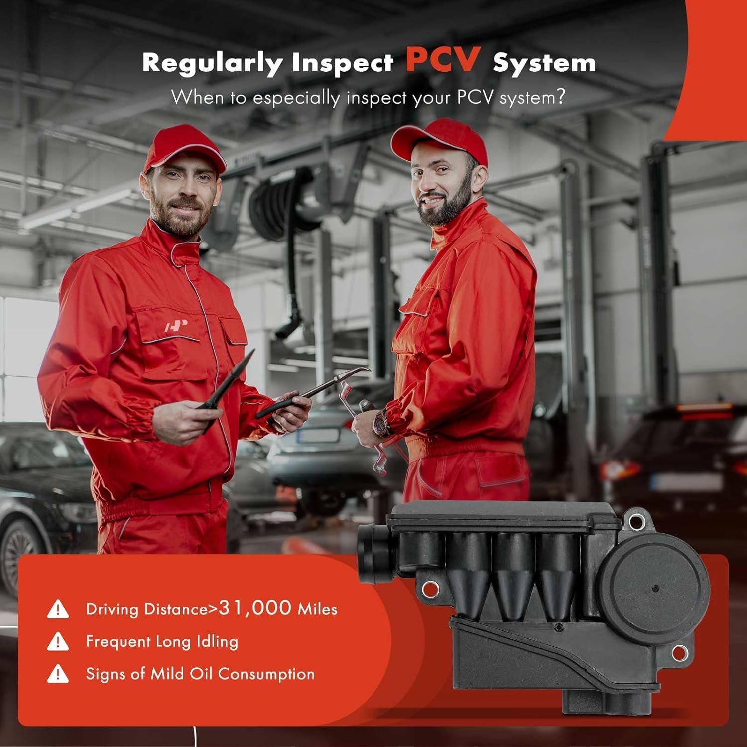 A-Premium Engine Crankcase Vent Valve Oil Separator Compatible with Audi R8 08-09, R8 10-11 4.2L, RS4 07-08, S5 08-09, S5 10-12 4.2L, A6 Quattro 07-11 4.2L, A8 Quattro 11, A8 Quattro 07-10 4.2L