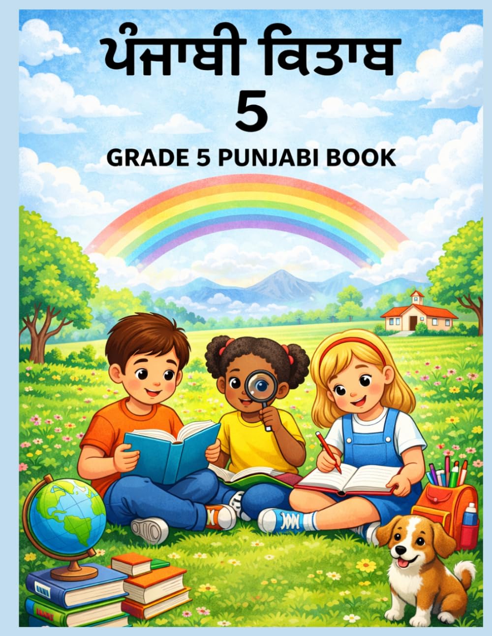 Punjabi Book for Grade 5: Stories, Poems, Lessons and Workbook Activities for Punjabi Language Learners