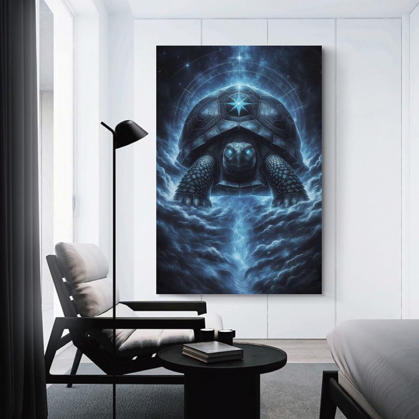 Junmoney Unframe-Style-5 Cosmic Guardian Decorative Wall Artwork 20X30inch(50X75cm), For Corridors, Hallways Or Apartment Entries, Home Artwork For First Impressions