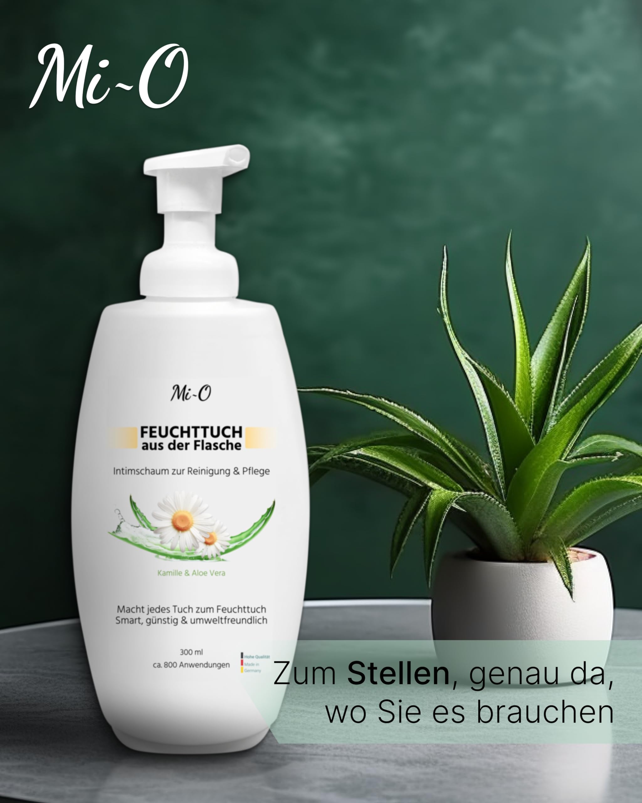 Foam Care Intimpflegeschaum 12x300 ml, 9600 Anwendungen | Intim-Pflegeschaum mit Aloe Vera, frei von Duftstoffen, für ca. 9.600 Anwendungen im Mini Fix System