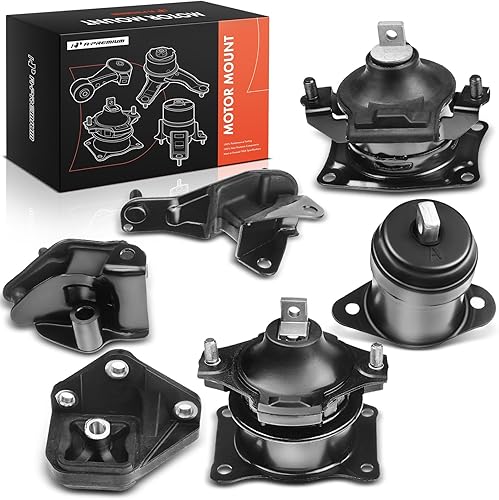 Miniatura 10 de A-Premium Juego de 6 soportes de transmisión de motor compatible con Honda Accord LX EX SE 2003 2004 2005 2006 2007 V6 3.0L Gas, transmisión