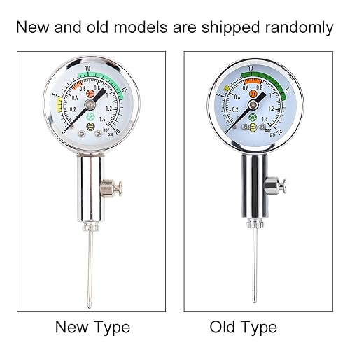 Miniatura 6 de Dioche Medidor de presión de bola, mini herramienta de barómetro de presión de aire para baloncesto, fútbol, voleibol