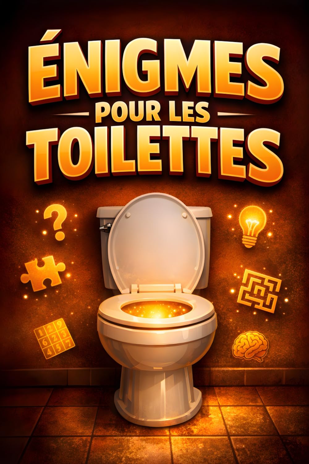 Énigmes pour les Toilettes: Un recueil de défis de logique, d’humour et de curiosités pour adultes. Idéal pour se détendre sur le trône ou comme idée cadeau originale.