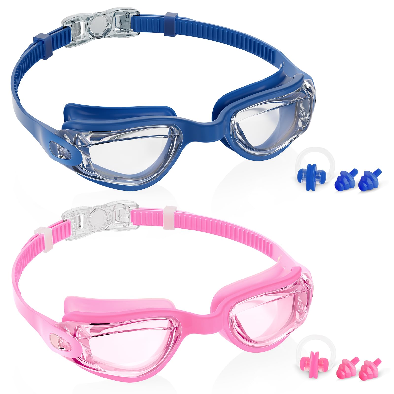Aegend Swim Goggles for Kids 3-14 Anti-Fog Anti-Leak Goggles for Swimming