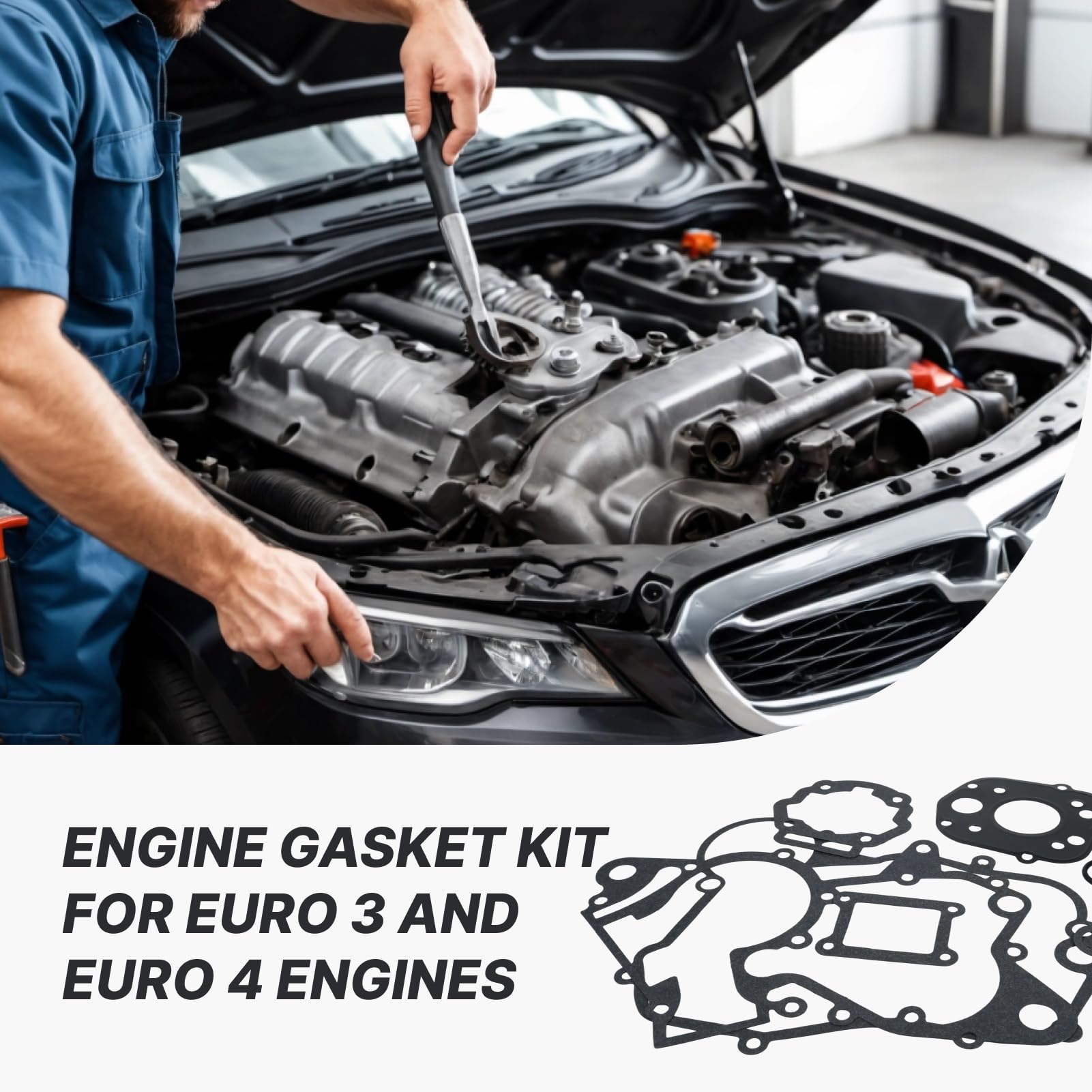 junta motor para Der-bi Euro 3 y 4 Senda RCR/SMT RS4 50, junta de culata cárter embrague bomba cilindro encendido para motor D50B0 2T