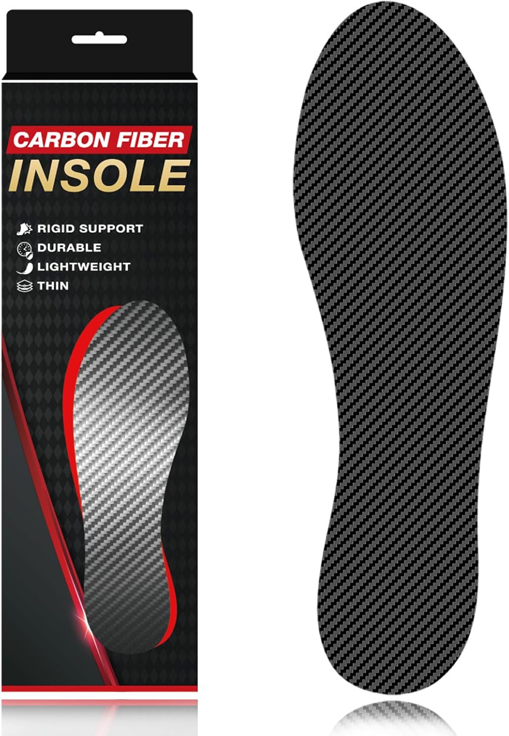 Carbon Fiber Insole 1PC, Carbon Fiber Foot Plate for Hallux