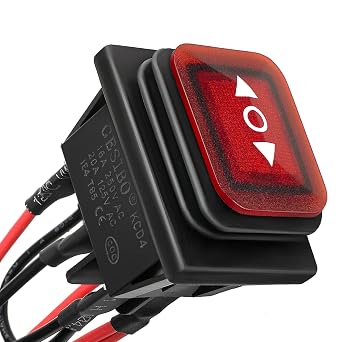 6 Pin ON-Off-ON Waterproof Momentary Polarity Reverse Switch