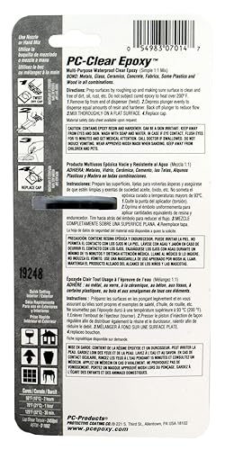 Miniatura 2 de Adhesivo líquido con resina epoxi PC-Clear de la marca PC Products, transparente, Transparente, 1