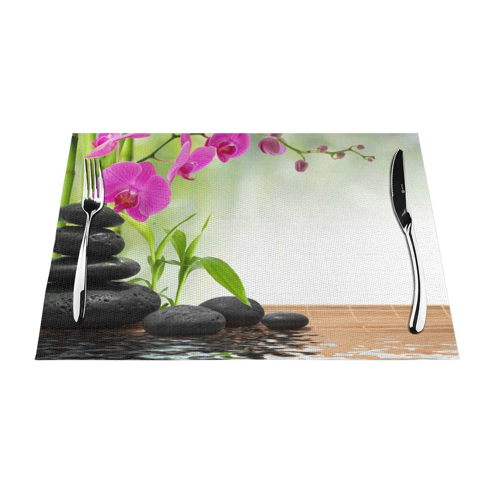 Set de table orchidée idéal pour sublimer vos dîners sur la terrasse