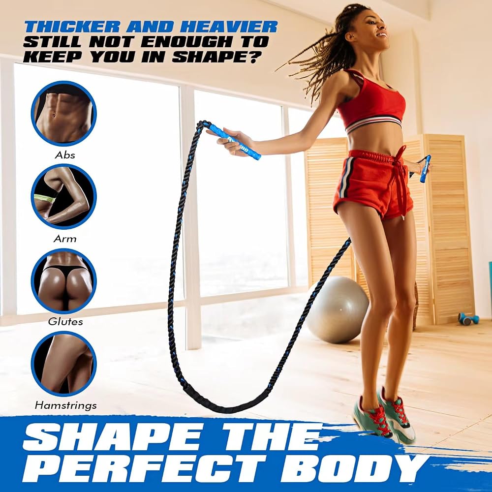 Corde De Combat Sans Fil Pour Fitness – Design Portable, Silencieux – Pour Entraînement En Intérieur Et Extérieur - 3