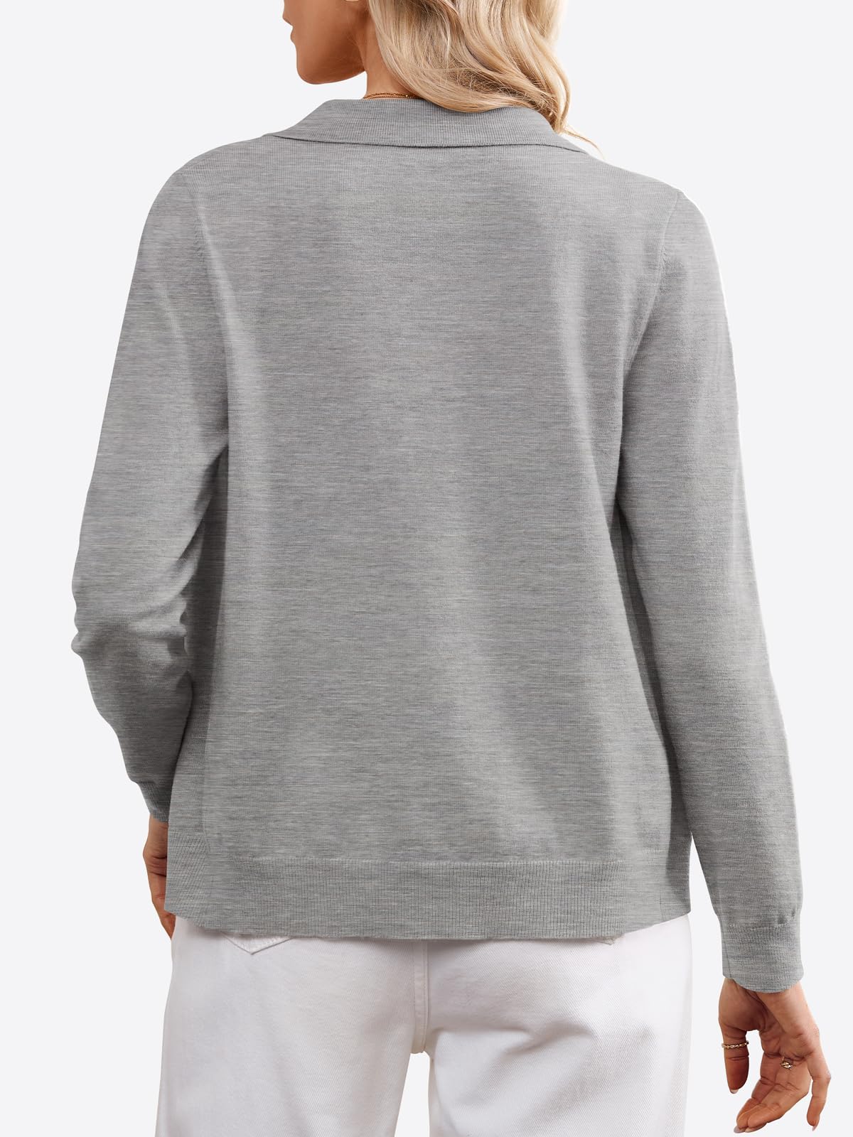 Cicy Bell Cardigan da donna, corto, leggero, a maniche lunghe, sottile, elegante, girocollo, casual, basic