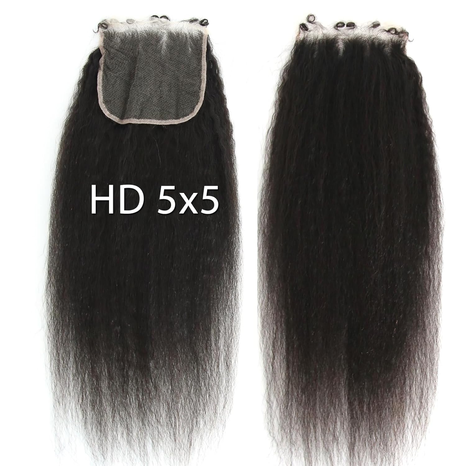 Afro Kinky Curly 13x4 Frontal HD Lace Pre Plucked Kinky Edges Hairline 4B 4C HD Lace Frontal with Curly Baby Hair Brazilian Virgin Human Hair Swiss Lace Frontal (14inch, Afro Curly)